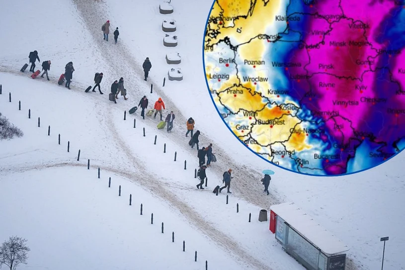 Siarczysty mróz kontratakuje. Zimna strefa zaczyna sięodbudowywać