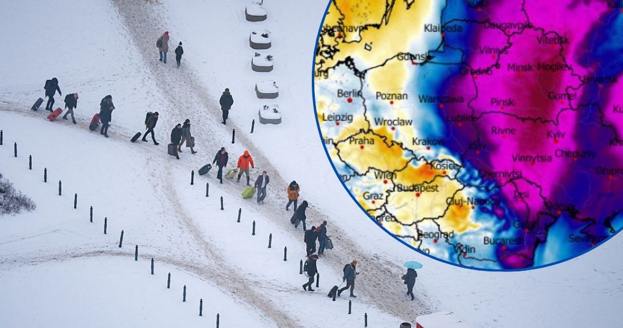 Siarczysty mróz kontratakuje. Zimna strefa zaczyna sięodbudowywać