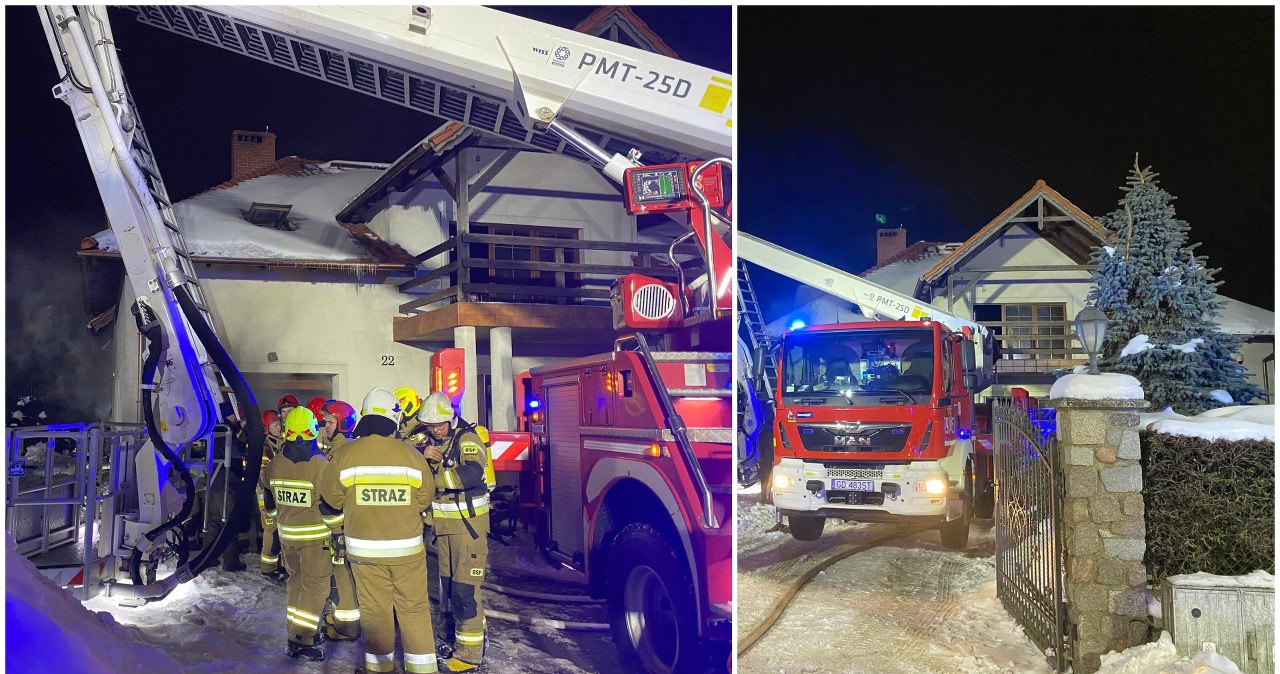 Nowy Dwór Gdański. Pożar w rodzinnym domu dziecka, jedna osoba w szpitalu