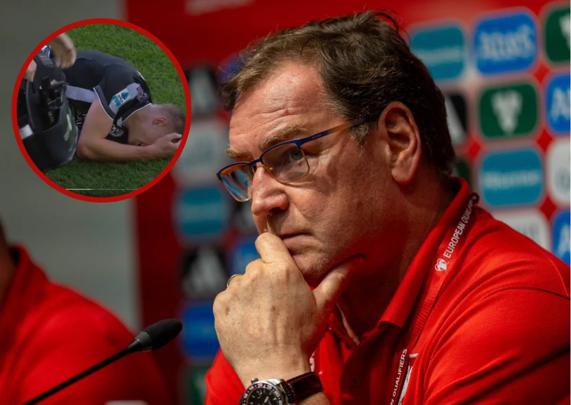 Dramatyczne obrazki, kadrowicz Urbana padł na murawę. Aż krzyczał z bólu