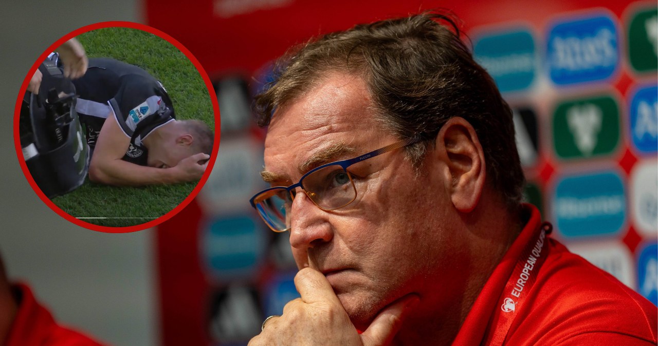 Dramatyczne obrazki, kadrowicz Urbana padł na murawę. Aż krzyczał z bólu