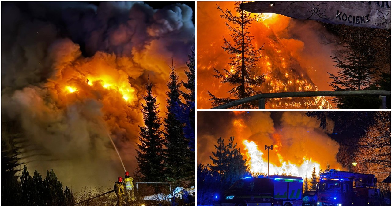 Pożar na weselu w Targanicach. Goście bawili się do rana w drugiej sali