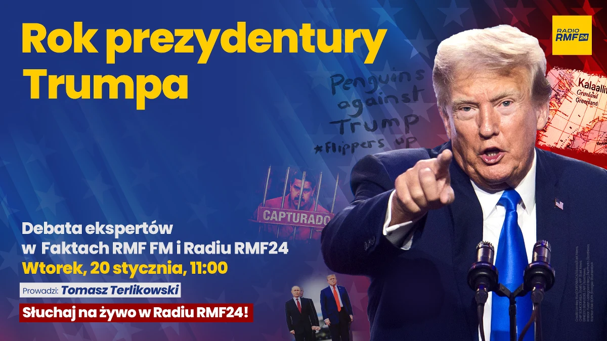 20 stycznia 2025 roku Donald Trump wrócił do Białego Domu. Jak jego działania zmieniły Stany Zjednoczone i świat? O tym porozmawiamy w specjalnej debacie Faktów RMF FM i Radia RMF24, którą we wtorek 20 stycznia o 11:00 poprowadzi Tomasz Terlikowski.
