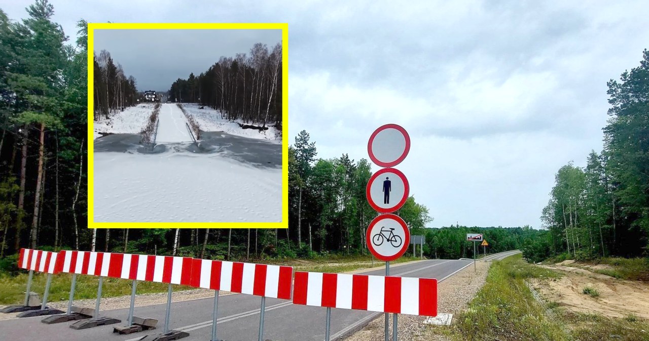 Droga za 7,5 mln złotych do zamknięcia. Zamieniła się w lodowisko