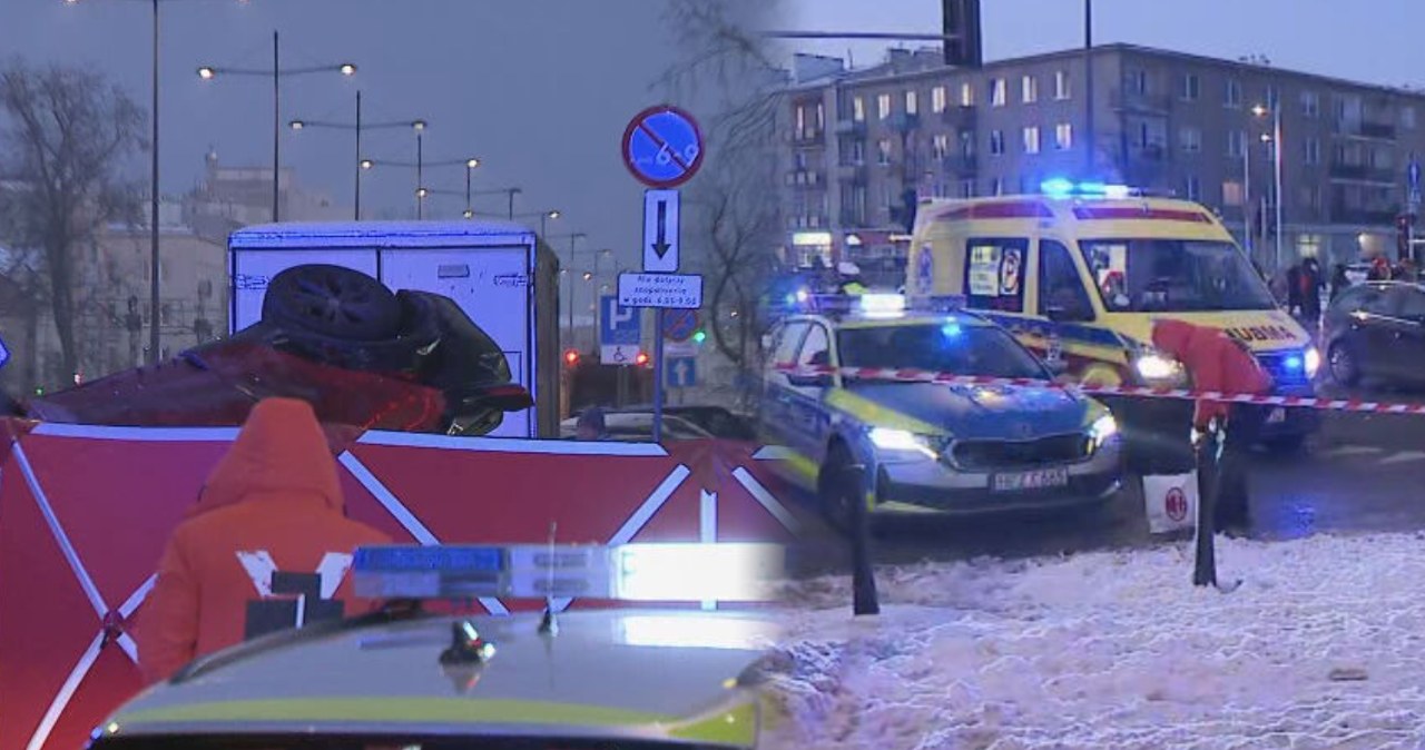 Warszawa, Plac Szembeka. Samochód wjechał w pieszych. Nie żyje dziecko
