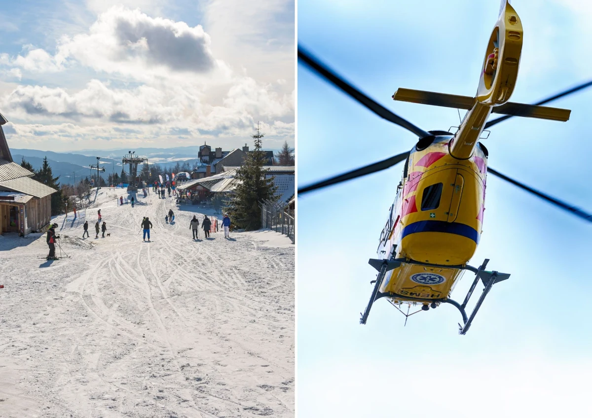 47-letni narciarz został ciężko ranny w wypadku na stoku narciarskim Jaworzyny Krynickiej. Nieprzytomny mężczyzna trafił do szpitala śmigłowcem Lotniczego Pogotowia Ratunkowego.
