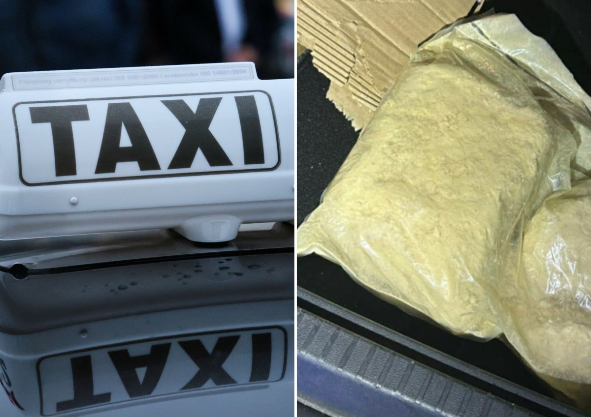 Zasnął w taksówce na środku ulicy. W bagażniku miał 3 kg "anielskiego pyłu"