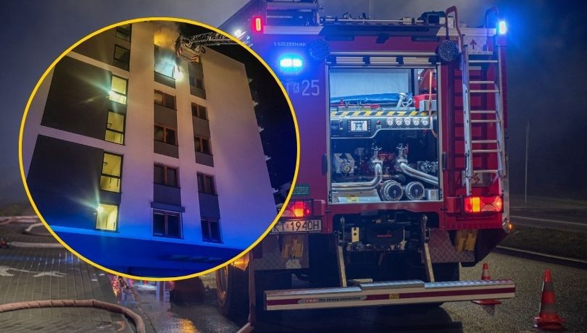 ​Pożar mieszkania w Krakowie. Ewakuowano mieszkańców bloku