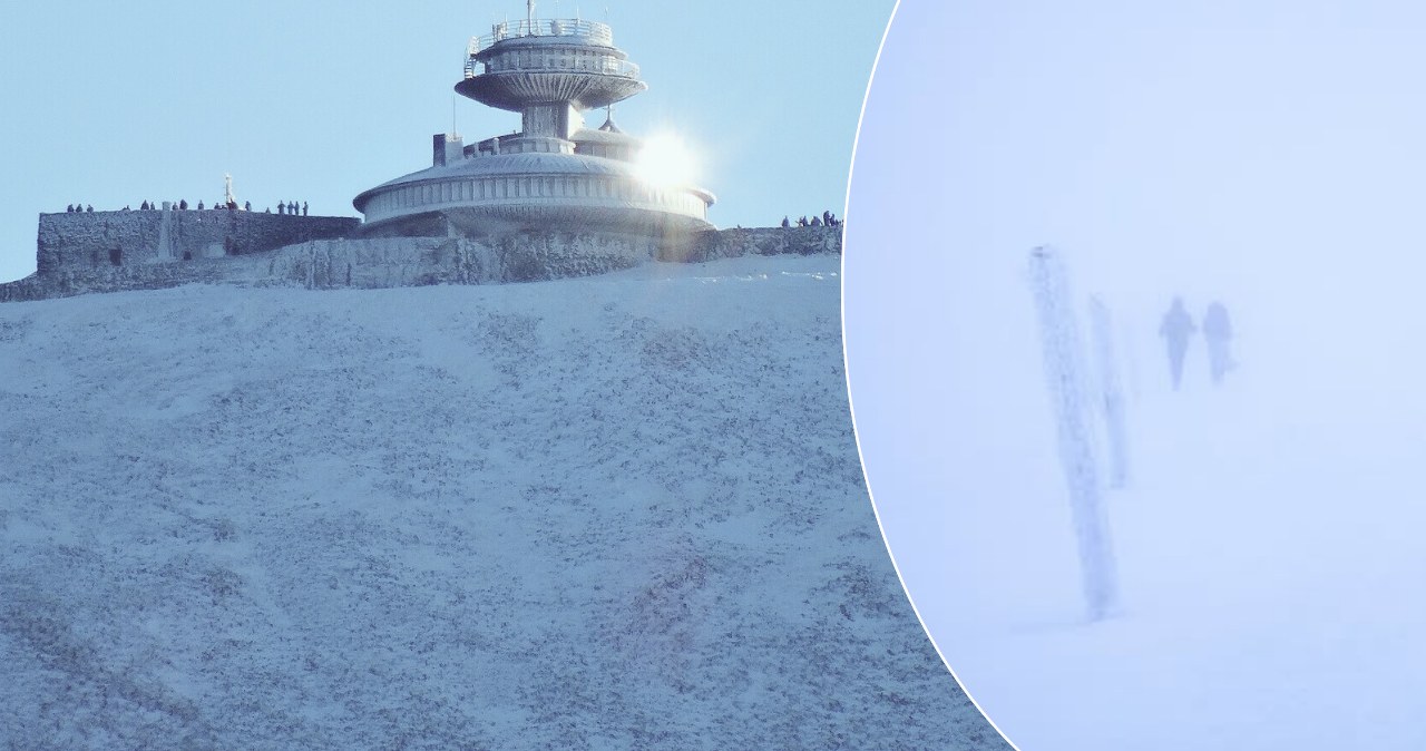 "Biała ciemność" w Polsce. Karkonoski Park Narodowy pokazał zdjęcia