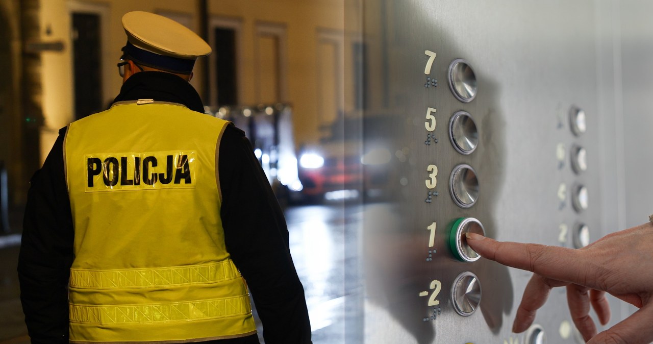 Łódź. Kobieta spędziła 16 godzin w windzie. Znalazła ją policja