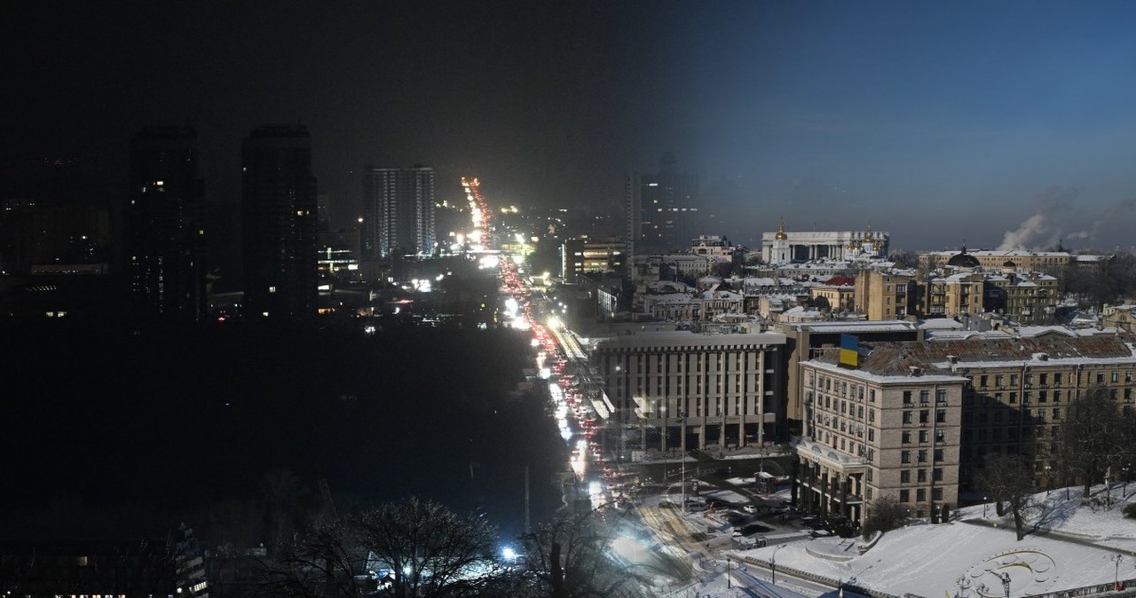 Kijów pogrążony w ciemności i chłodzie. Ewakuowano blisko 600 tys. osób