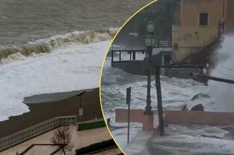 Cyklon Harry uderzył we Włochy. Fale sięgały ośmiu metrów