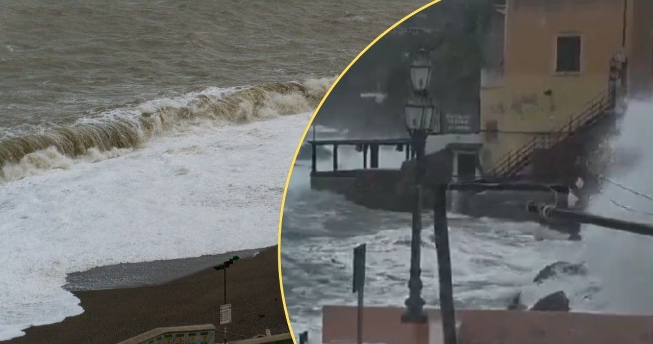 Cyklon Harry uderzył we Włochy. Fale sięgały ośmiu metrów