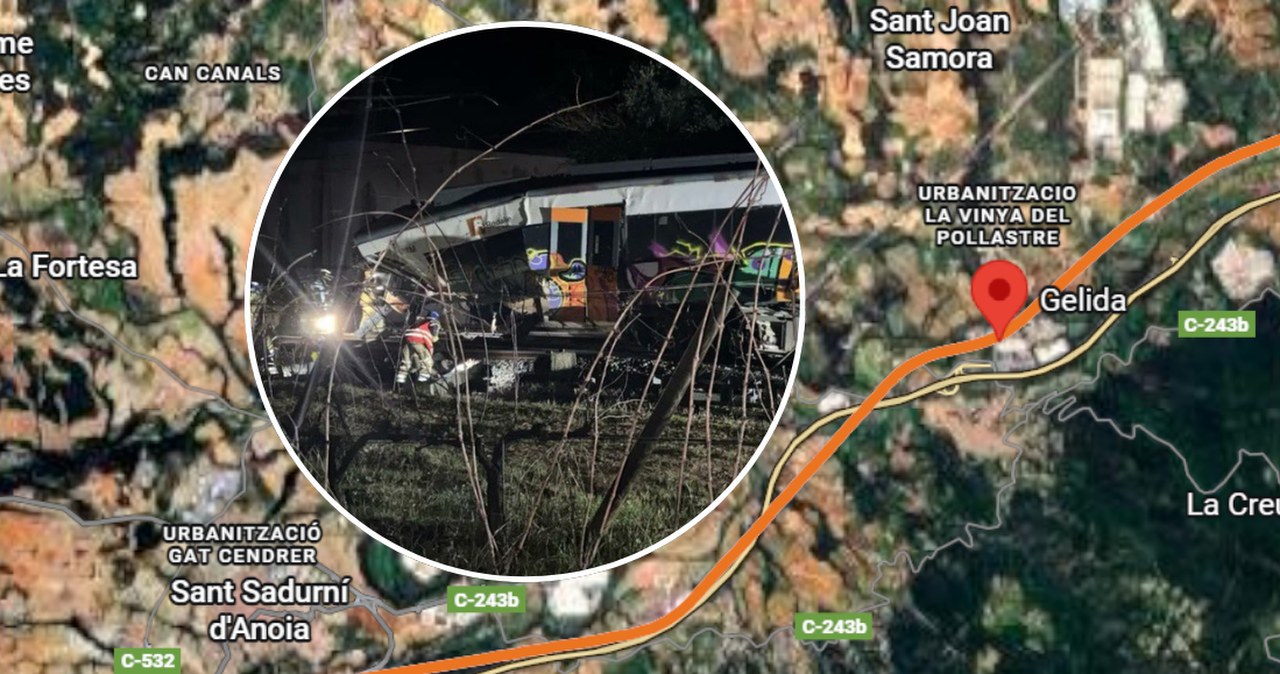 Druga katastrofa kolejowa w Hiszpanii. Mur runął na tory, są ranni