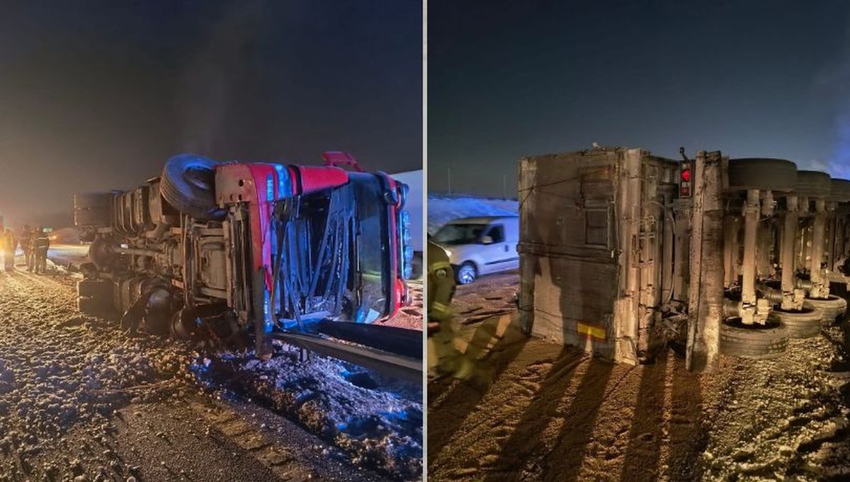 Wysypane zboże i przewrócony tir. Poważne utrudnienia na obwodnicy Trójmiasta