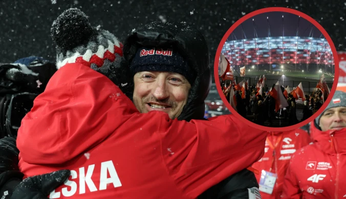 Adam Małysz prosto z mostu. Atmosfera się udziela, a PGE Narodowy kusi