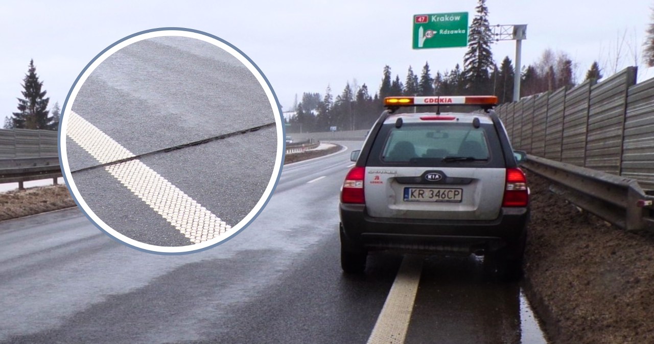 Tajemnicze pęknięcia na nowej Zakopiance. Konieczna jest awaryjna naprawa