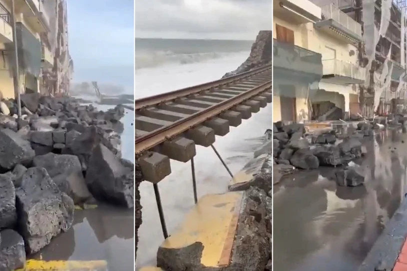 Harry napadł nie tylko na Włochy. Potężne zniszczenia po przejściu cyklonu