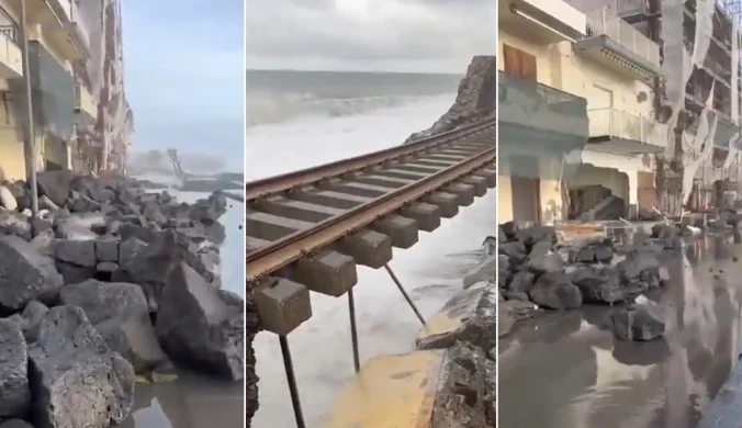 Harry "napadł" nie tylko na Włochy. Potężne zniszczenia po przejściu cyklonu