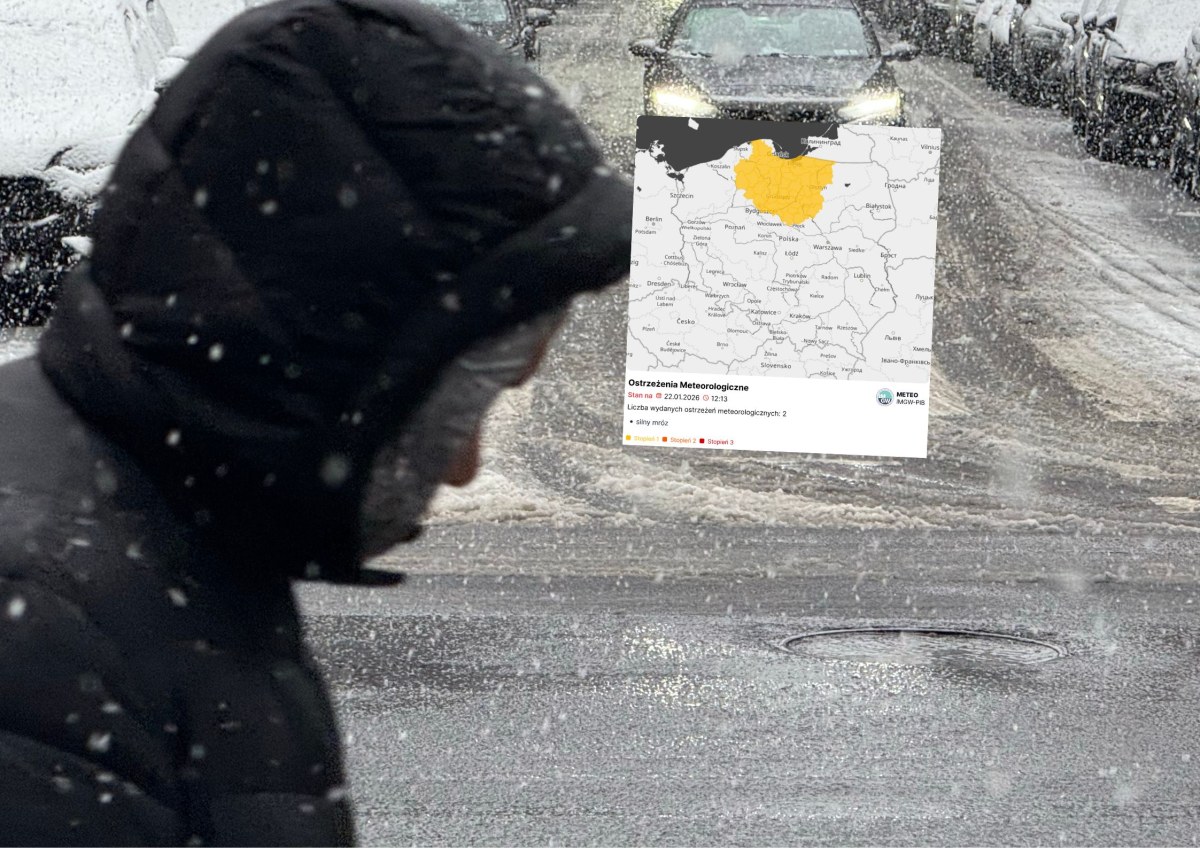 Opady śniegu, silny mróz i gołoledź. Alert dla 4 województw