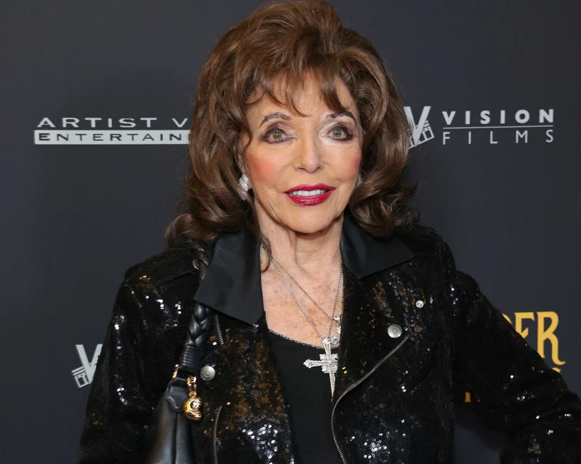 Joan Collins olśniewa na premierze. Patrzcie tylko na kurtkę