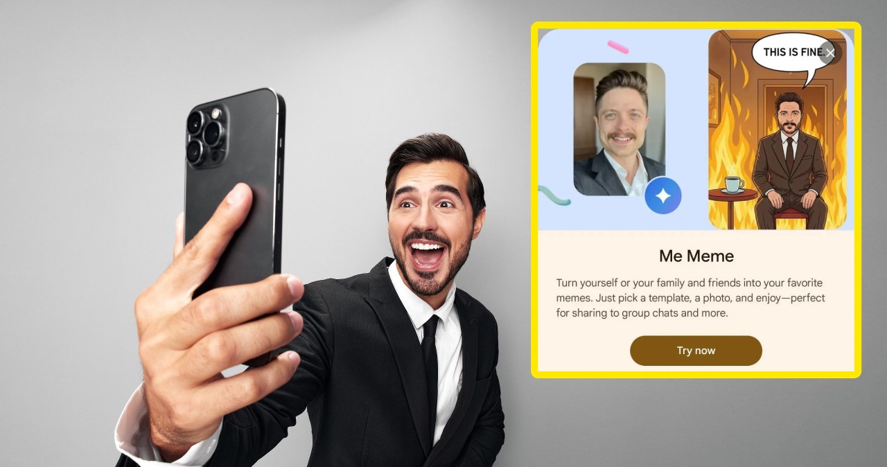 Zmień siebie w mema. Google wprowadza nowość AI w Zdjęciach