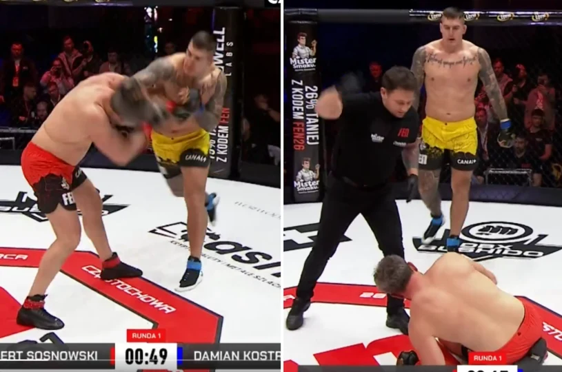 Nokaut w pierwszej rundzie, polski bokser naprawdę to zrobił. "Żal patrzeć"