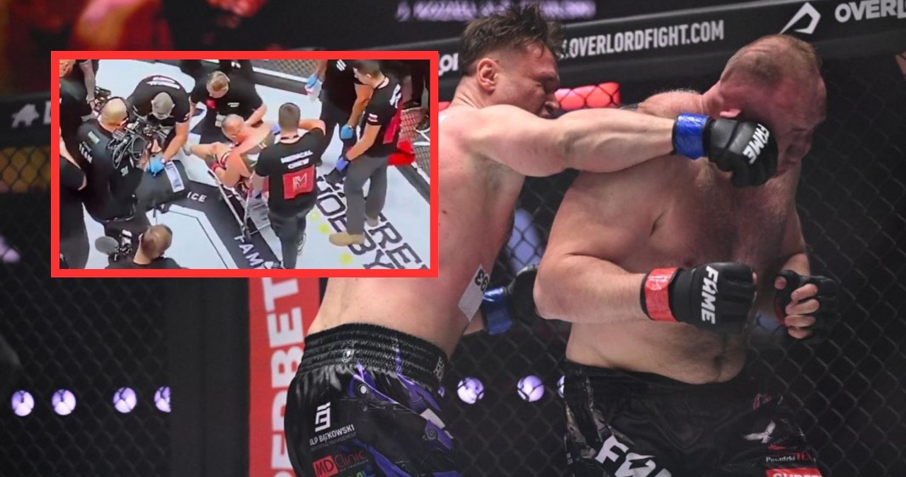 Paskudna kontuzja na FAME 29. Musieli go opatrywać w klatce, bolesny koniec