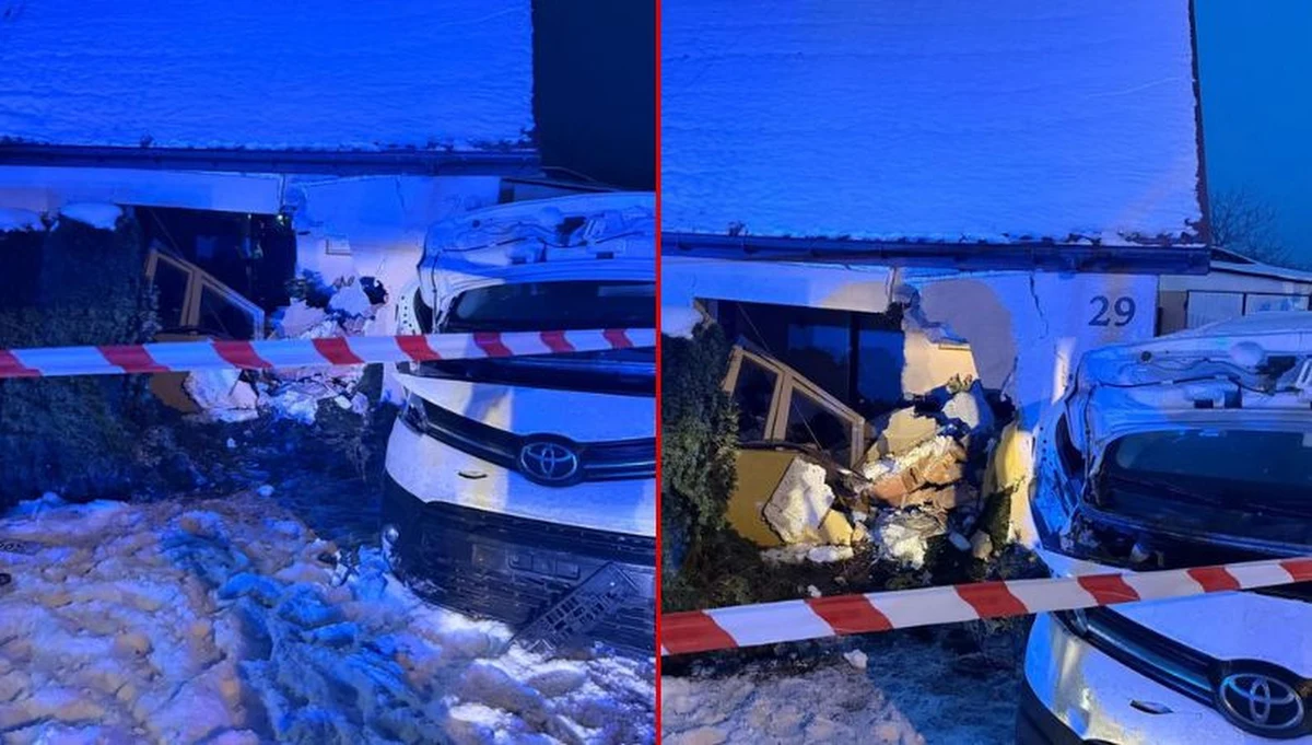 Trzy osoby poszkodowane po wypadku, do którego nad ranem doszło w Płocku na Mazowszu. Samochód osobowy uderzył tam w dom. 