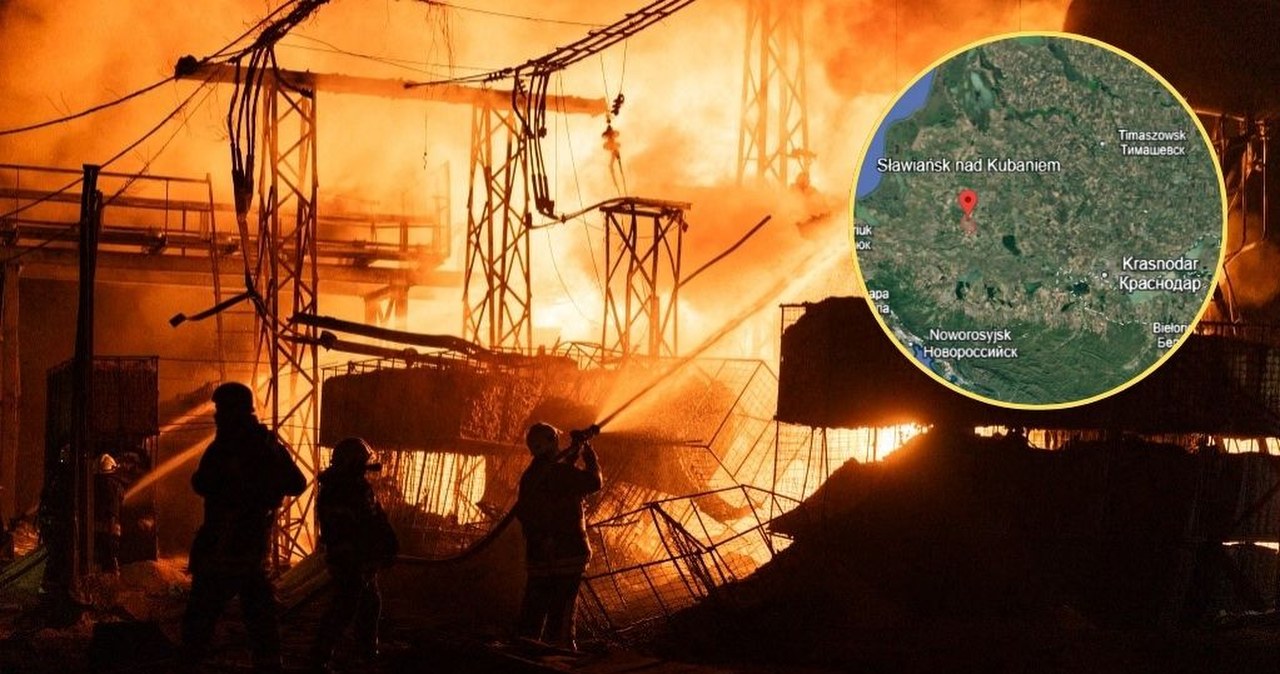 Seria potężnych eksplozji na terenie Rosji. Rafineria stanęła w płomieniach
