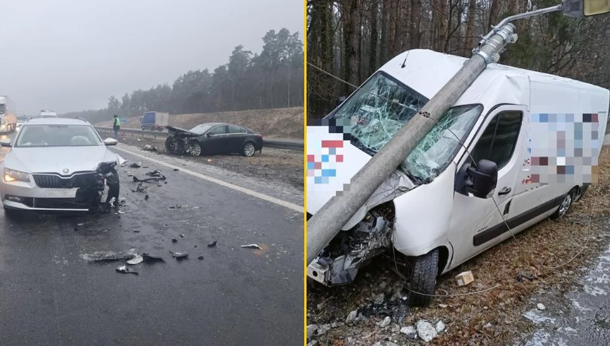 Fatalne warunki do jazdy na drogach w Wielkopolsce. Kolizje, zablokowane trasy, problemy z wjechaniem na wzniesienia - tak wygląda sytuacja w tym województwie o poranku. Z powodu gołoledzi opóźnione były poranne loty na lotnisku Poznań Ławica. Są też problemy na kolei.