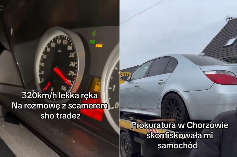 Jechali autostradą A4 300 km/h, film wrzucili do sieci. Ruch prokuratury
