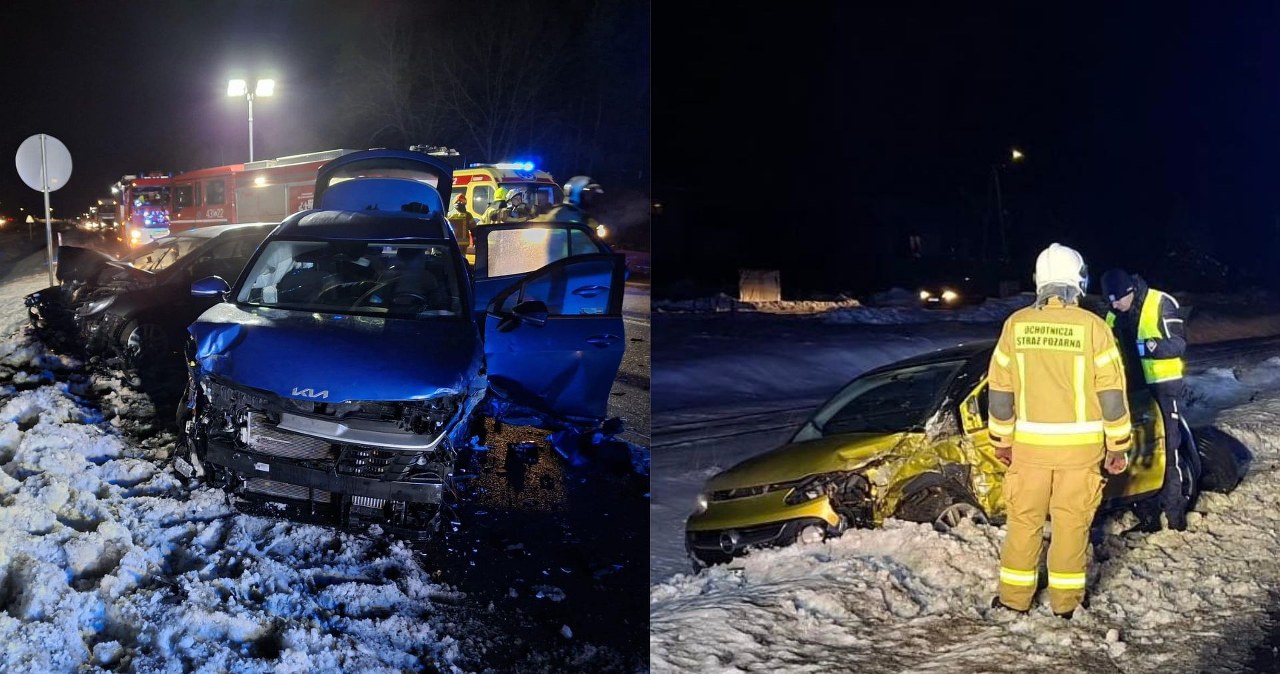 Krasnystaw. Zderzenie samochodów, w jednym z nich noworodek. DK-17 zablokowana Krasnystaw. Zderzenie samochodów, w jednym z nich noworodek. DK-17 zablokowana