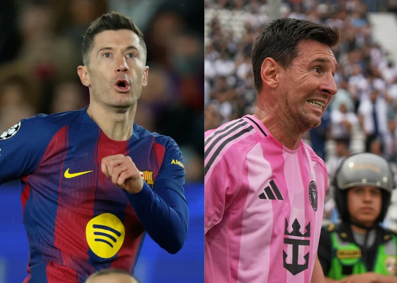 Huczy wokół Lewandowskiego. Poszło o Messiego. Polak natychmiast ogłasza