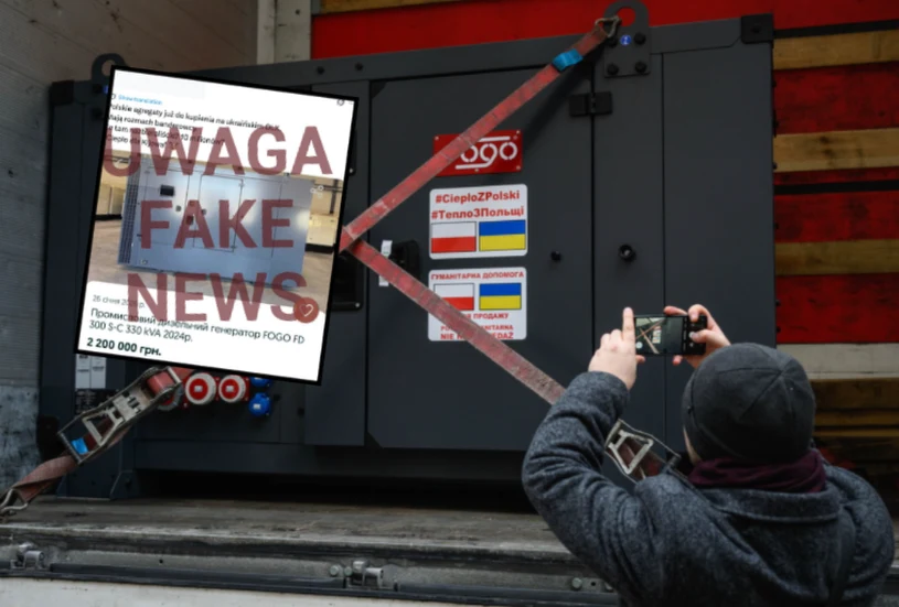 Ukraińcy sprzedają generatory prądu z Polski? "Rosyjska dezinformacja"