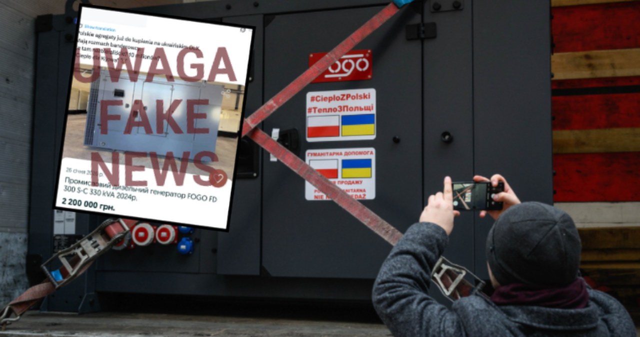 Ukraińcy sprzedają generatory prądu z Polski? "Rosyjska dezinformacja"
