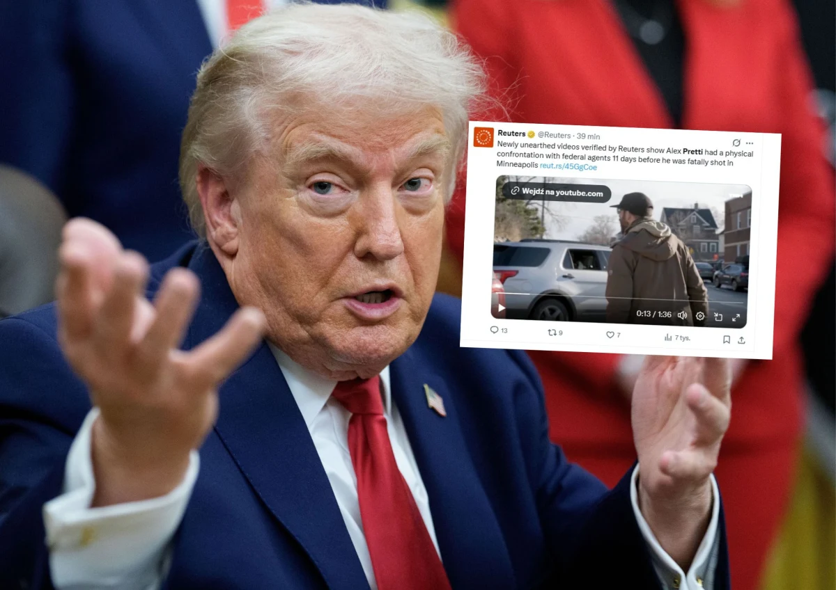 ​Prezydent USA Donald Trump we wpisie w serwisie społecznościowym nazwał pielęgniarza Alexa Prettiego, zastrzelonego w Minneapolis podczas protestu przeciwko obławom służb migracyjnych ICE, "agitatorem i być może buntownikiem".