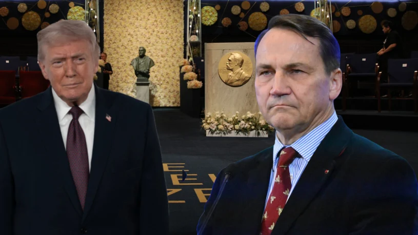 Sikorski gotowy poprzeć nominację do nobla dla Trumpa. Stawia warunek