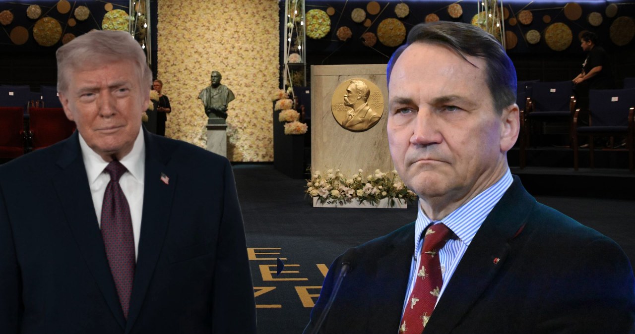 Sikorski gotowy poprzeć nominację do nobla dla Trumpa. Stawia warunek