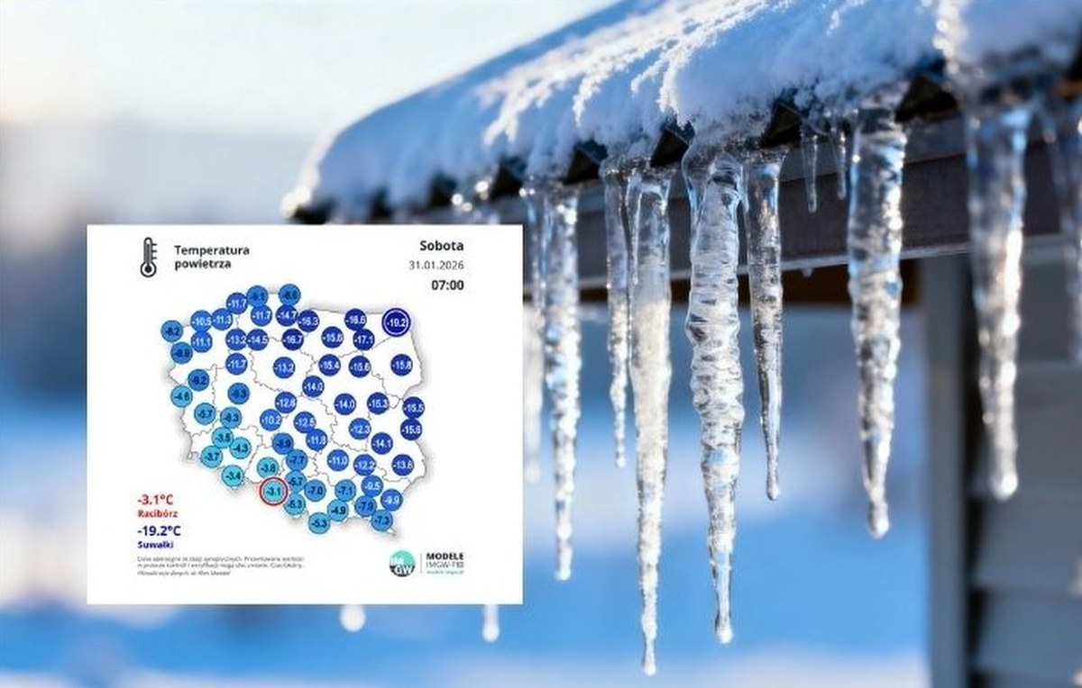 Siarczysty mróz, ale nie wszędzie. Ogromna różnica temperatur w Polsce