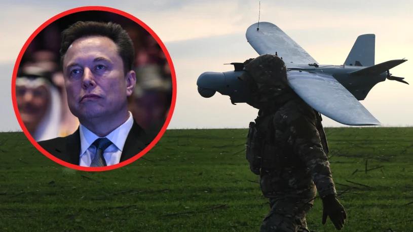 Elon Musk uderzył w działania Rosjan. Chodzi o Starlinki na dronach