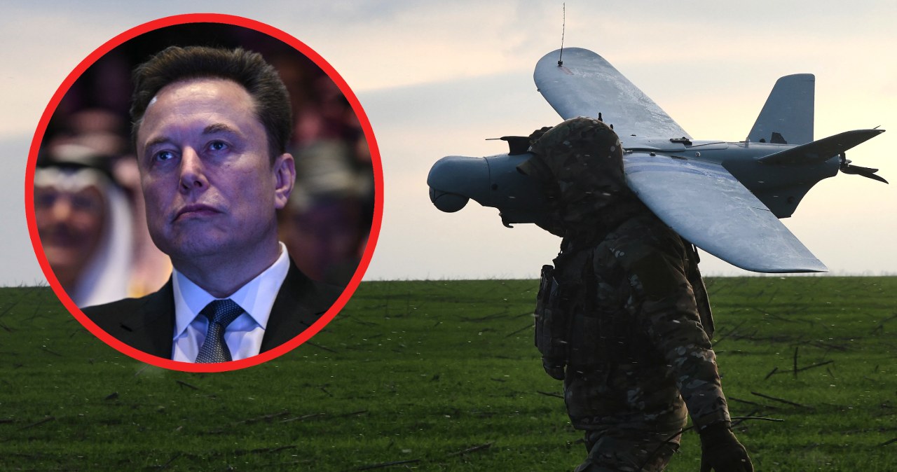 Elon Musk uderzył w działania Rosjan. Chodzi o Starlinki na dronach