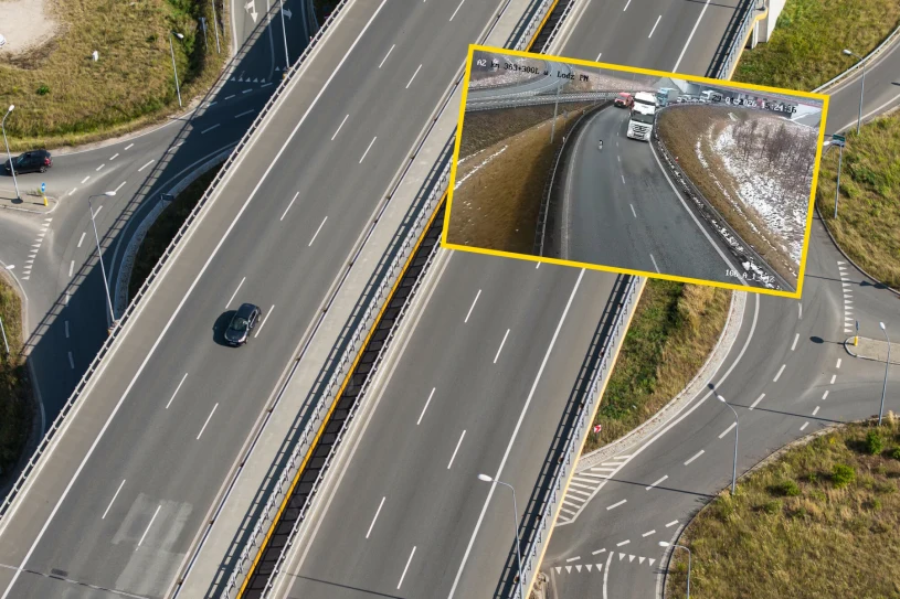 Niecodzienne sceny na autostradzie. Kierowcy aż się zatrzymywali