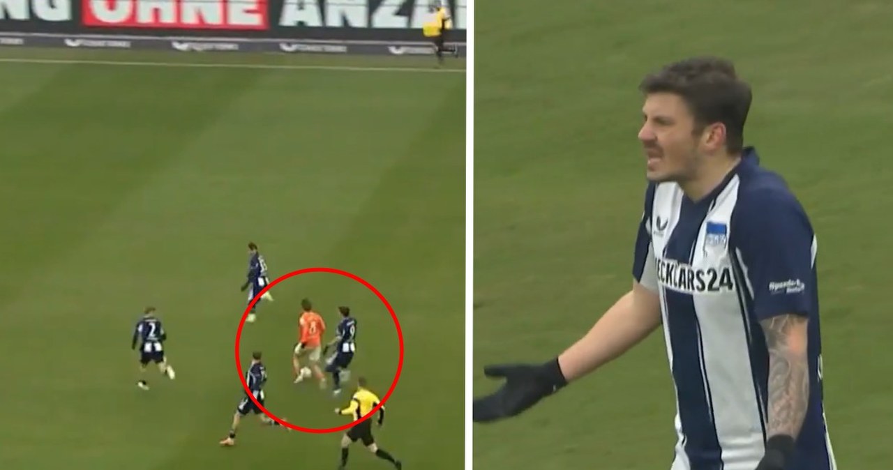 Za ten faul Niemiec wyrzucił Polaka z boiska. Wielkie poruszenie. "Absurd"