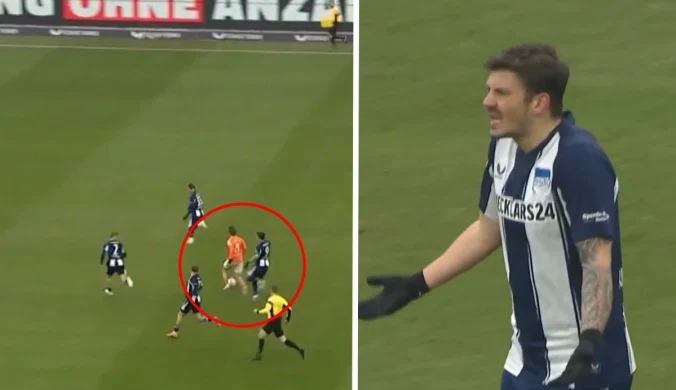 Za ten faul Niemiec wyrzucił Polaka z boiska. Wielkie poruszenie. "Absurd"