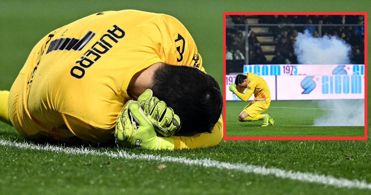 Gol Zielińskiego, a potem sceny. Bramkarz trafiony, pseudokibic stracił palce