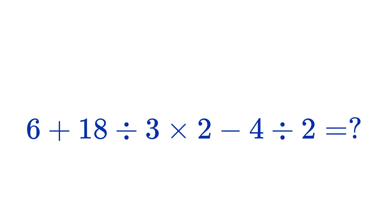 ​Jaki jest wynik tego działania? Większość ludzi podaje złą odpowiedź