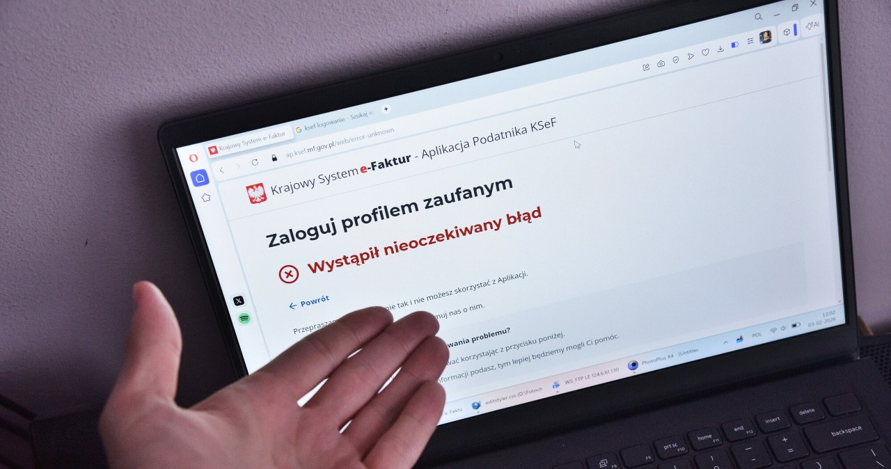 Kolejne problemy z dostępem do KSeF. "Wystąpił nieoczekiwany błąd"