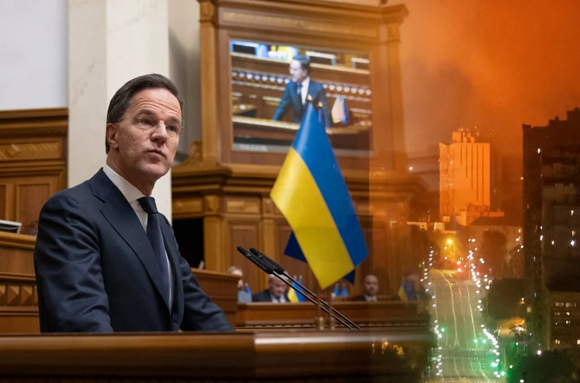 Szef NATO w Kijowie na kluczowych rozmowach. Nagle rozległ się alarm