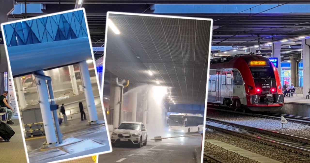 Poznań Główny. Ewakuacja na dworcu PKP. Doszło do awarii wodociągowej